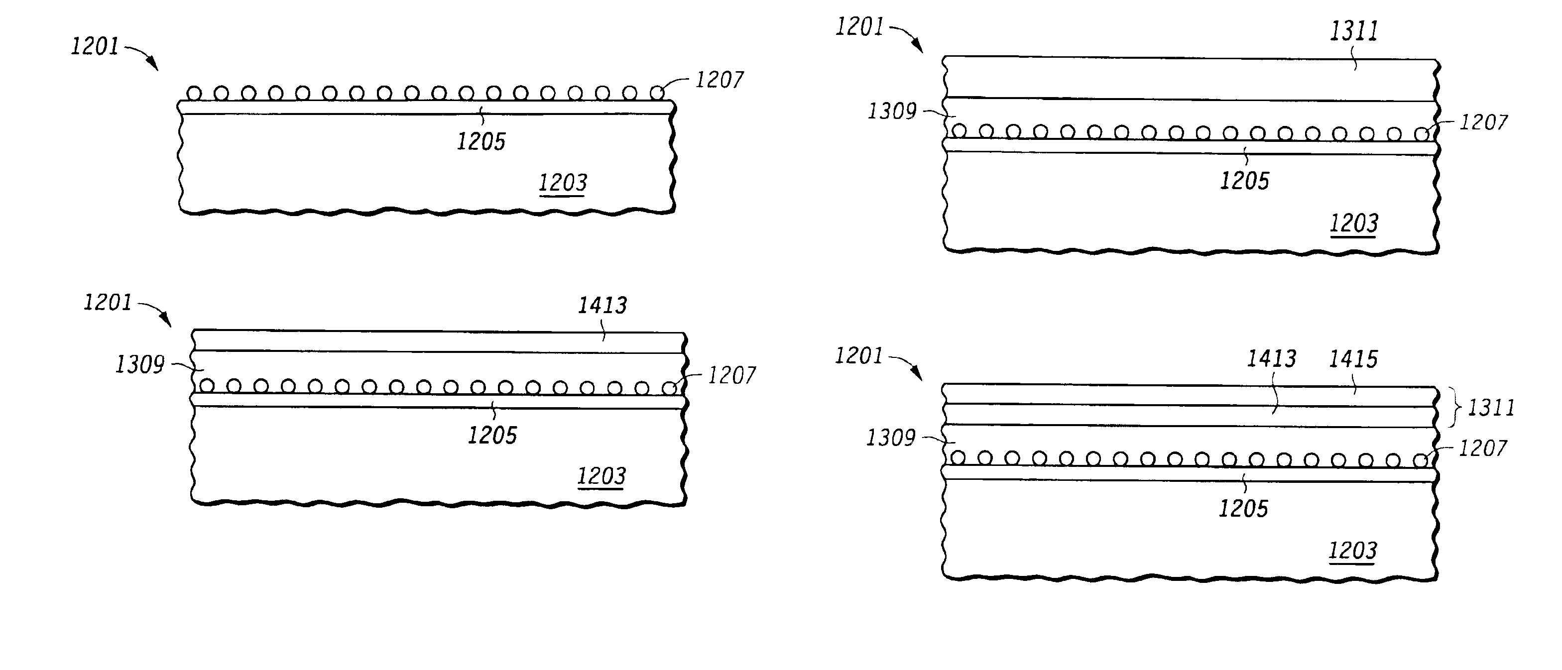 Semiconductor device with nanoclusters