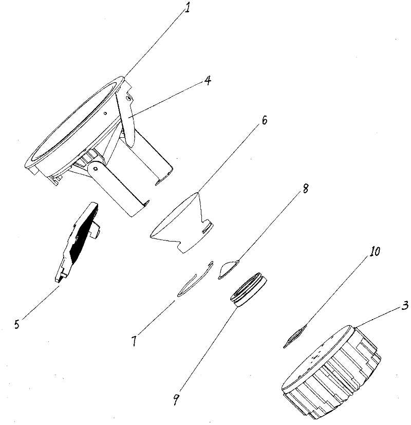 Novel light emitting diode (LED) lamp for photoelectric heat separation and manufacturing method thereof