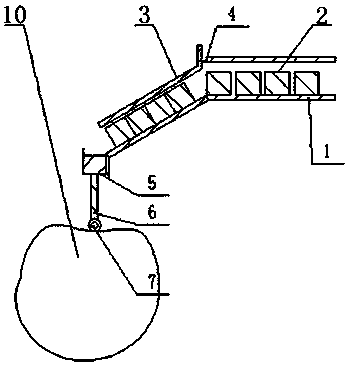Anti-blockage angle conveying belt