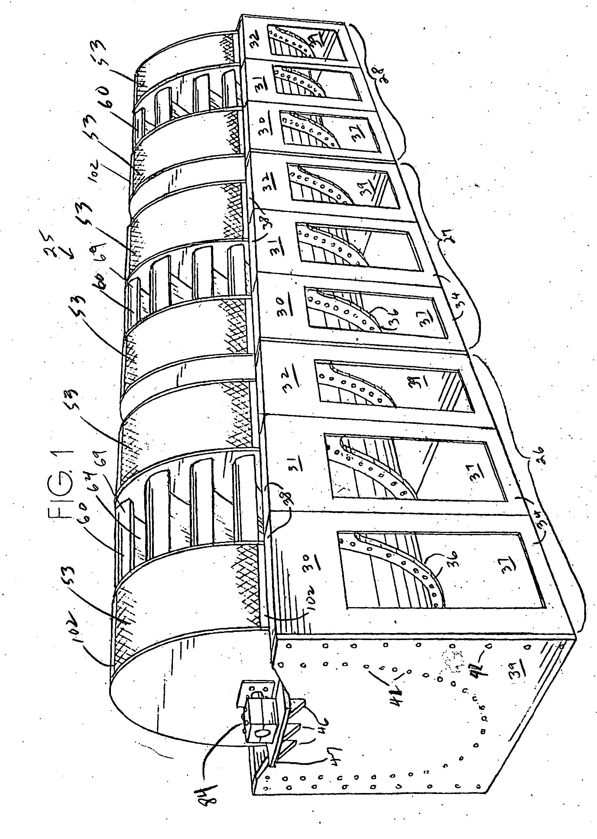 Variously configurable rotating biological contactor and prefabricated components therefor
