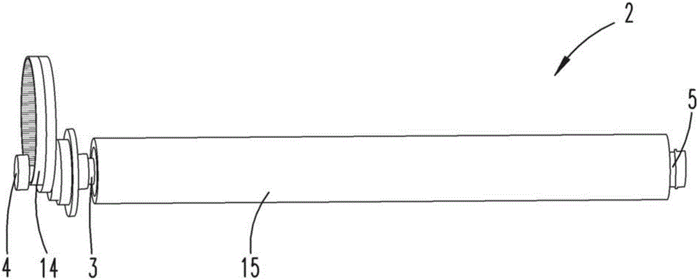 Cleaning device with cleaning roller with rotating bearing