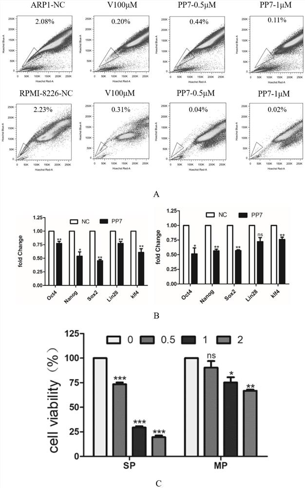 Application of polyphyllin VII in preparation of MSN protein inhibitor