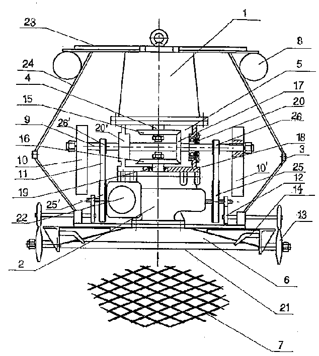 Submerged dredging machine