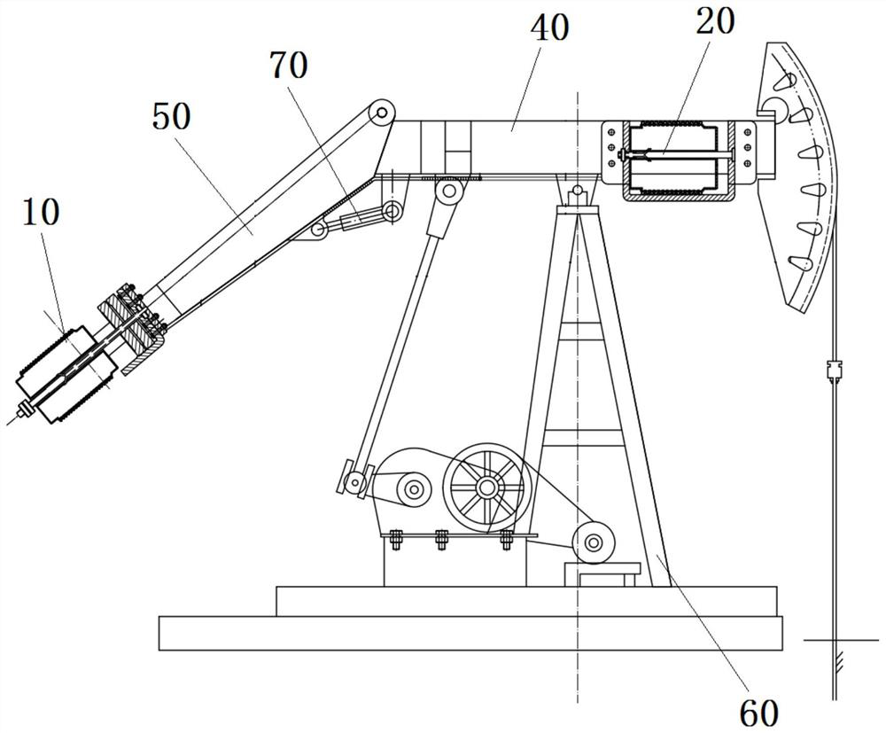 Balance adjustment device and beam pumping unit with it