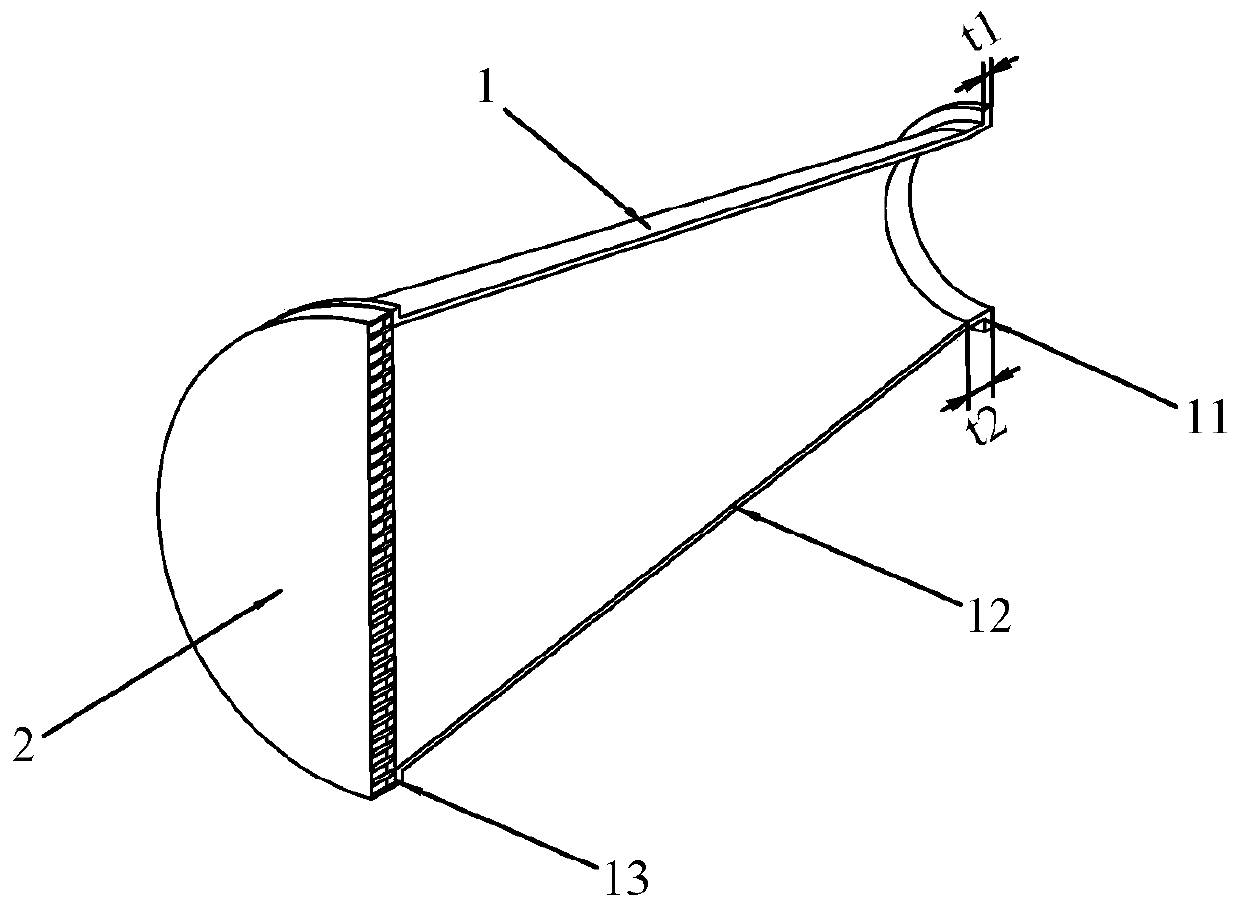 High Power Microwave Mode Conversion Horn Antenna