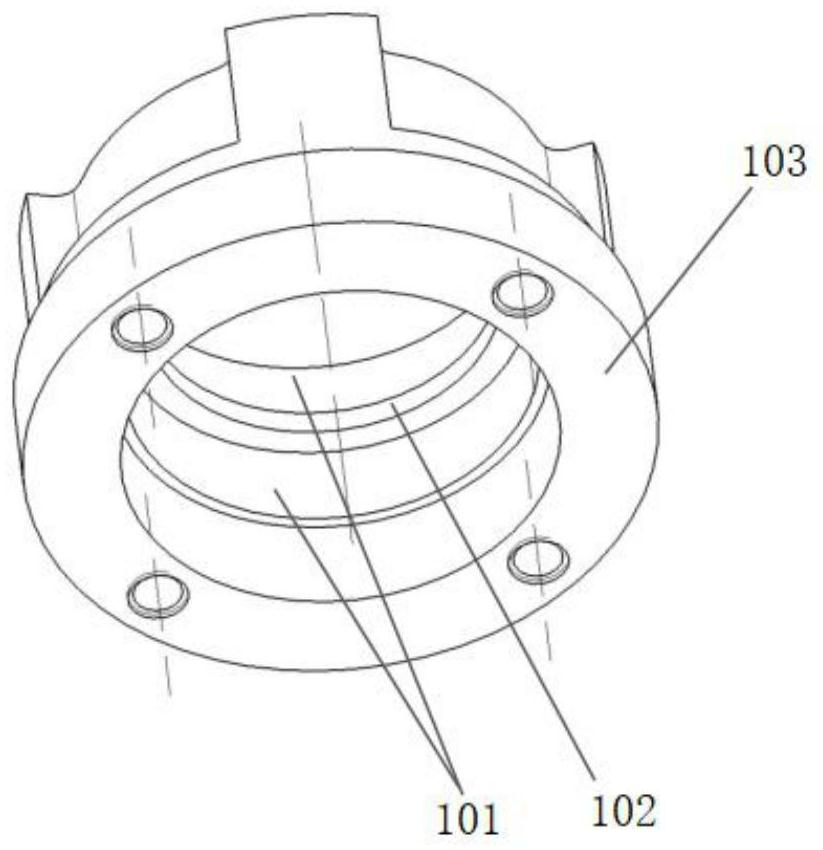 Measuring device and method for rapidly measuring rotor shaft sleeve