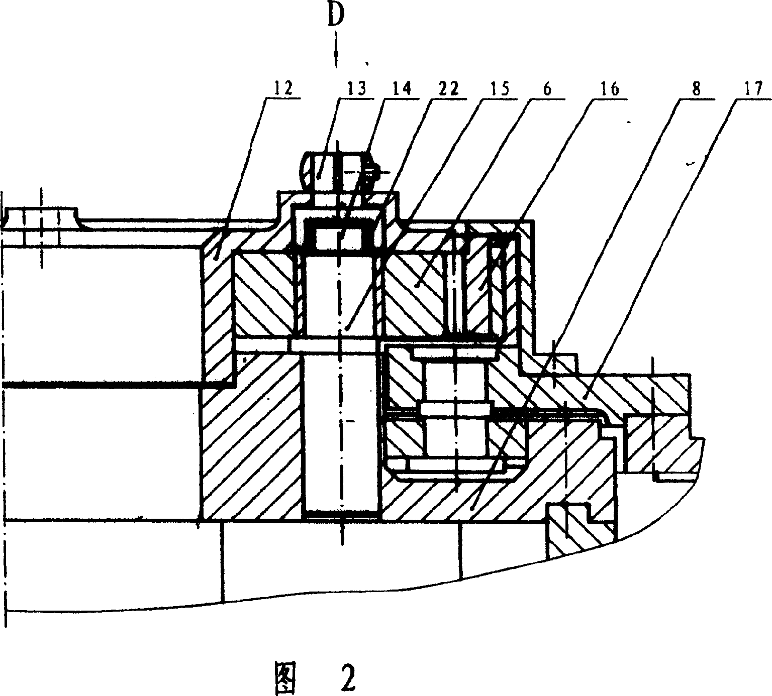 Head clamping mechanism of opening power pincers