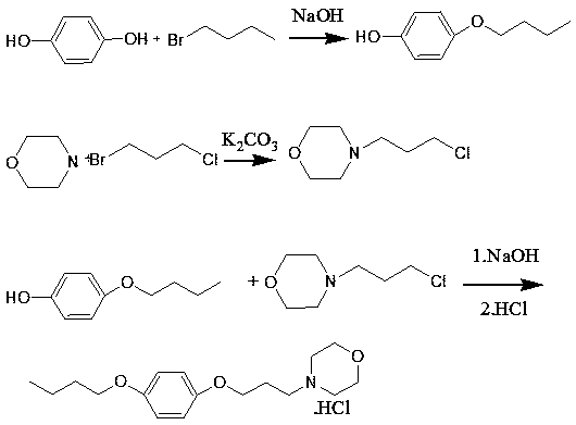 A pramoxine hydrochloride preparing method
