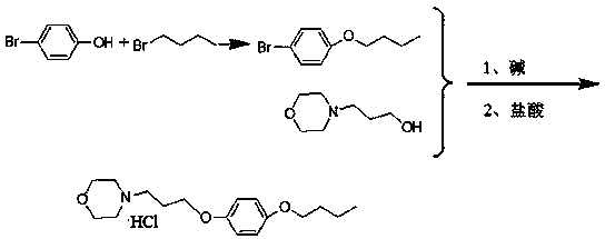 A pramoxine hydrochloride preparing method