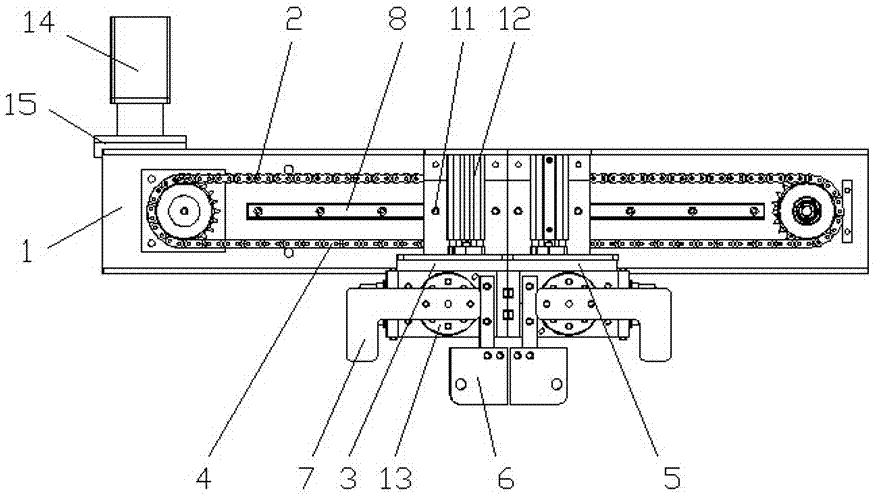 Mechanism and working method capable of automatically arranging the pockets of organ bags