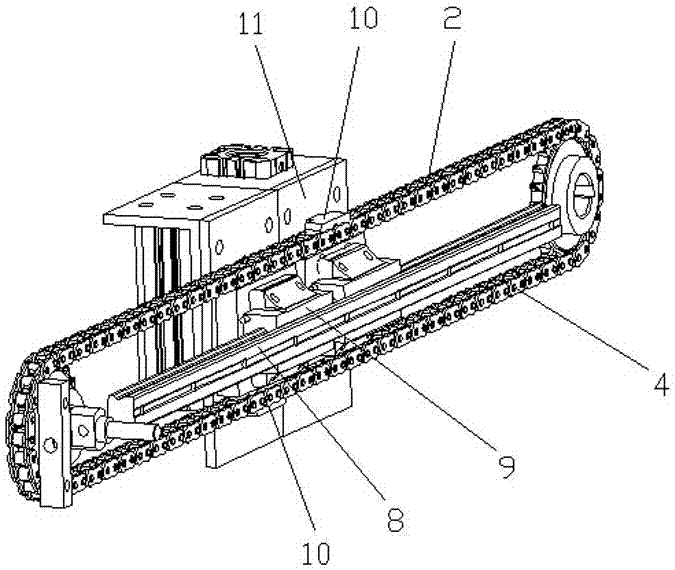 Mechanism and working method capable of automatically arranging the pockets of organ bags