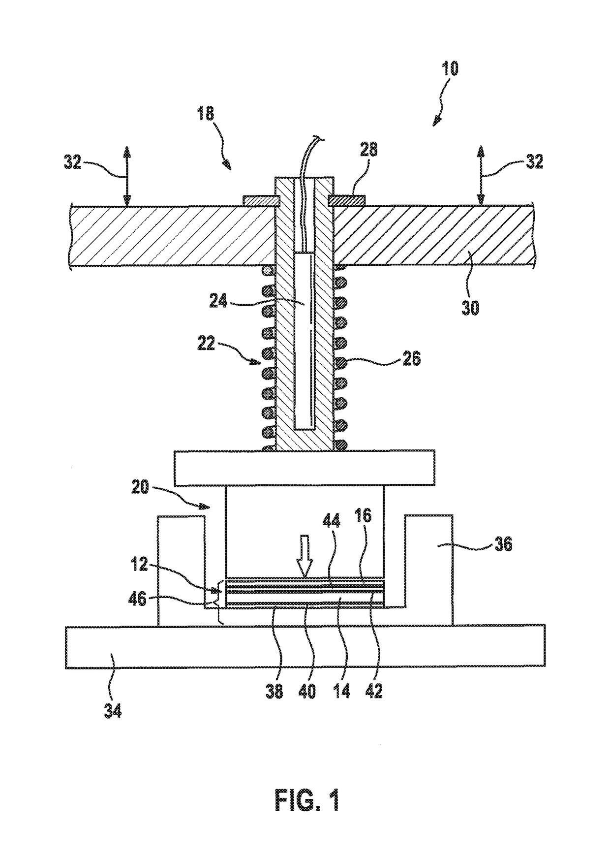 Method for electrically contacting a piezoelectric ceramic