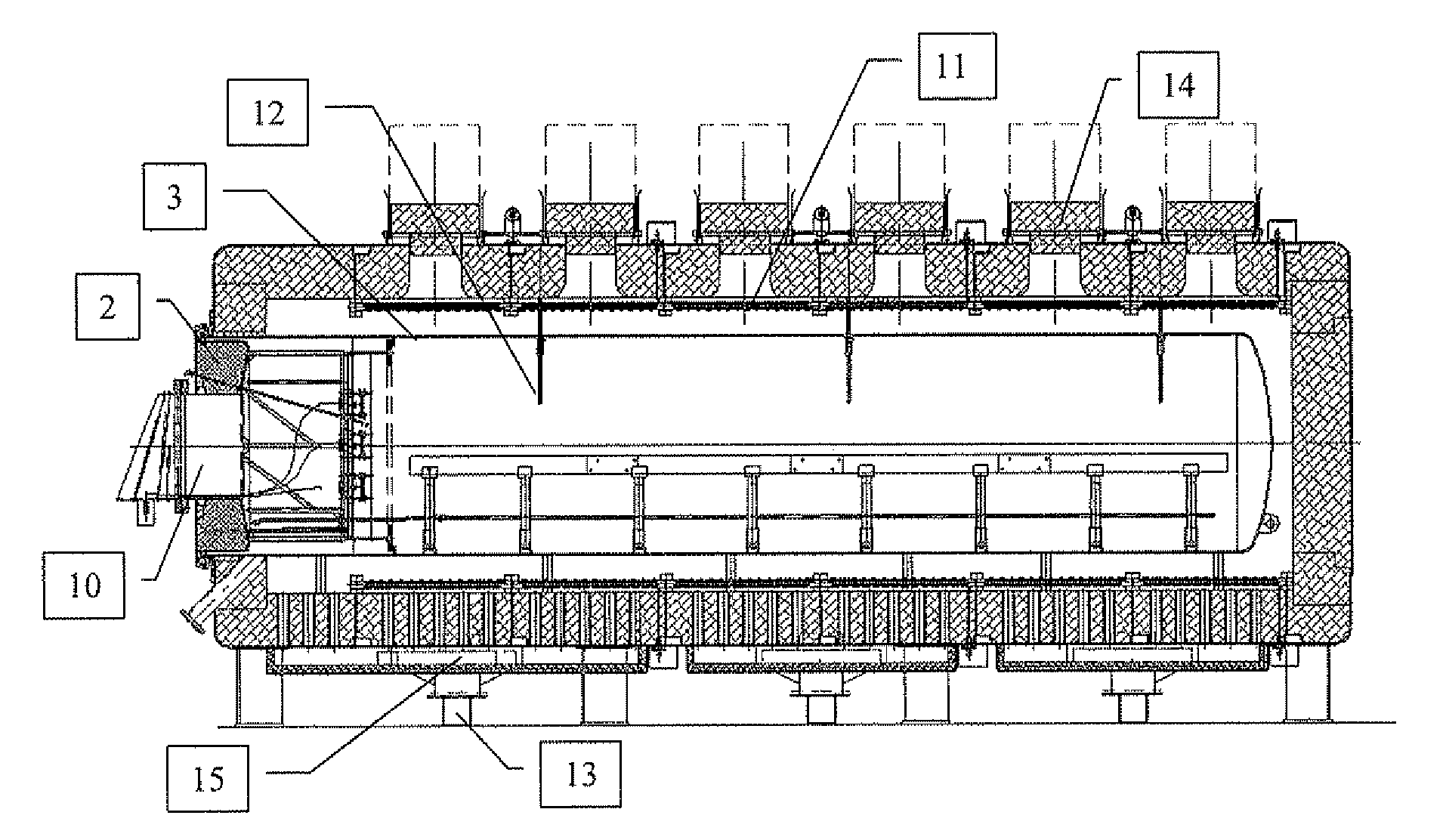 Retort furnace for heat and/or thermochemical treatment