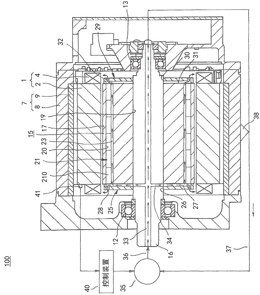 Permanent magnet embedded type rotating electric machine