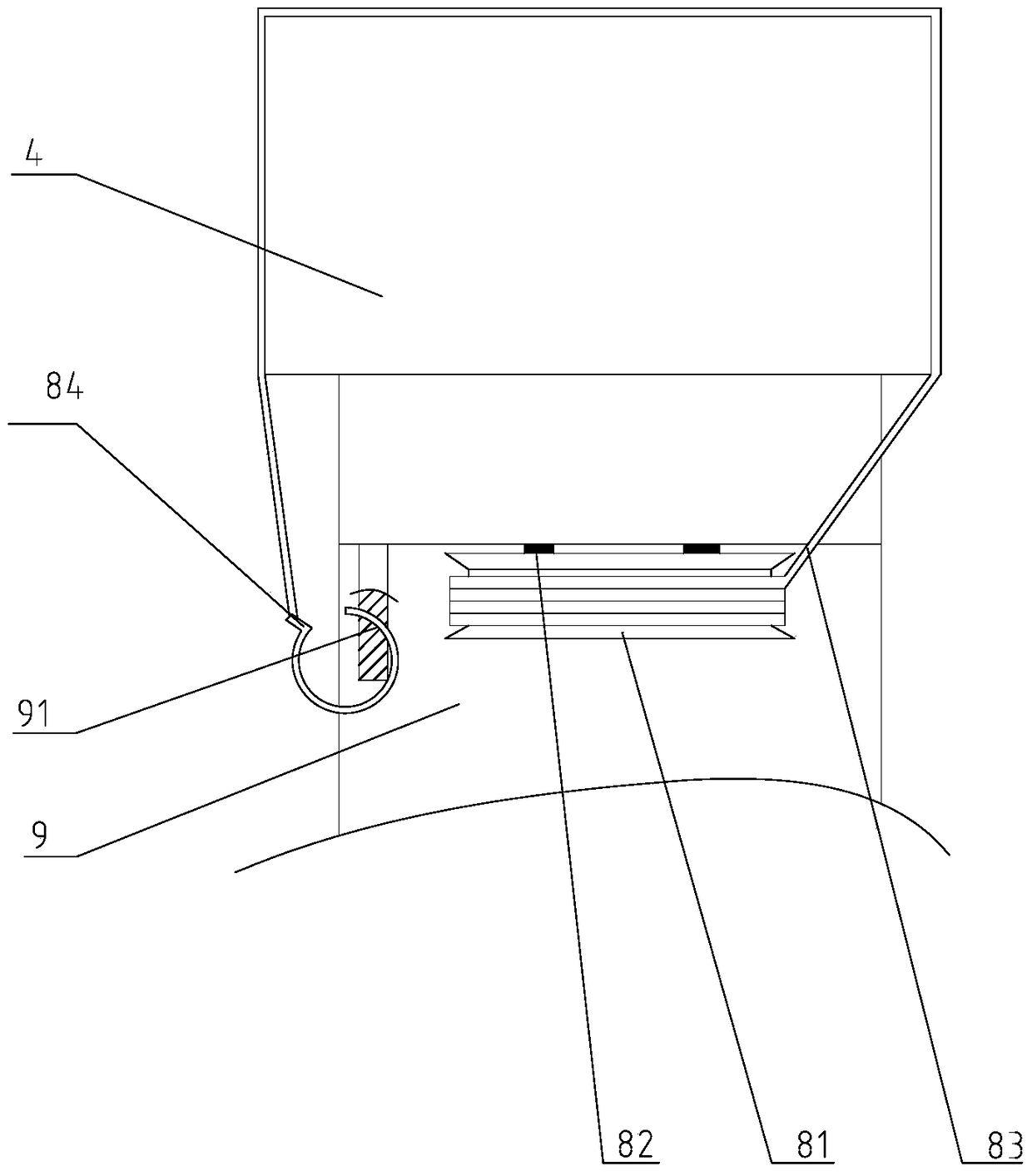 A fixed bracket for a substation fence pole