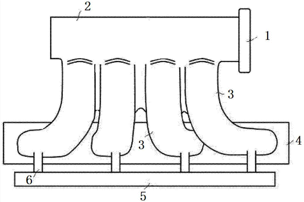 Intake manifold resonant cavity adopting flame retardant rubber