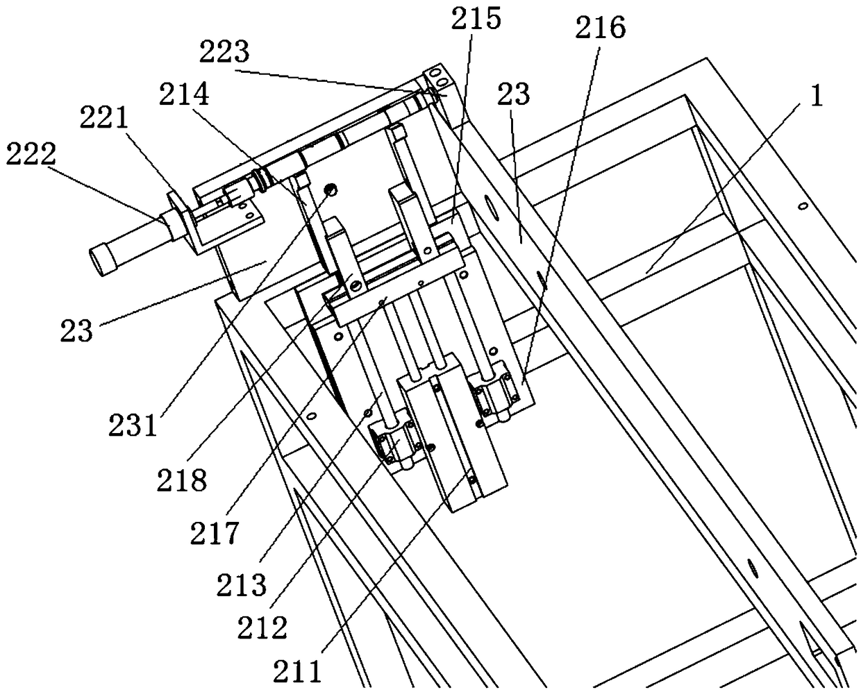 Feeding mechanism of automatic feeding forming grinding machine