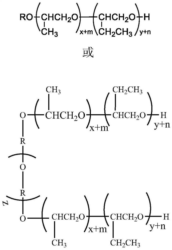 Short-chain alcohol intermediate for efficiently preparing high-molecular-weight polyether synthetic oil as well as preparation method and application of short-chain alcohol intermediate