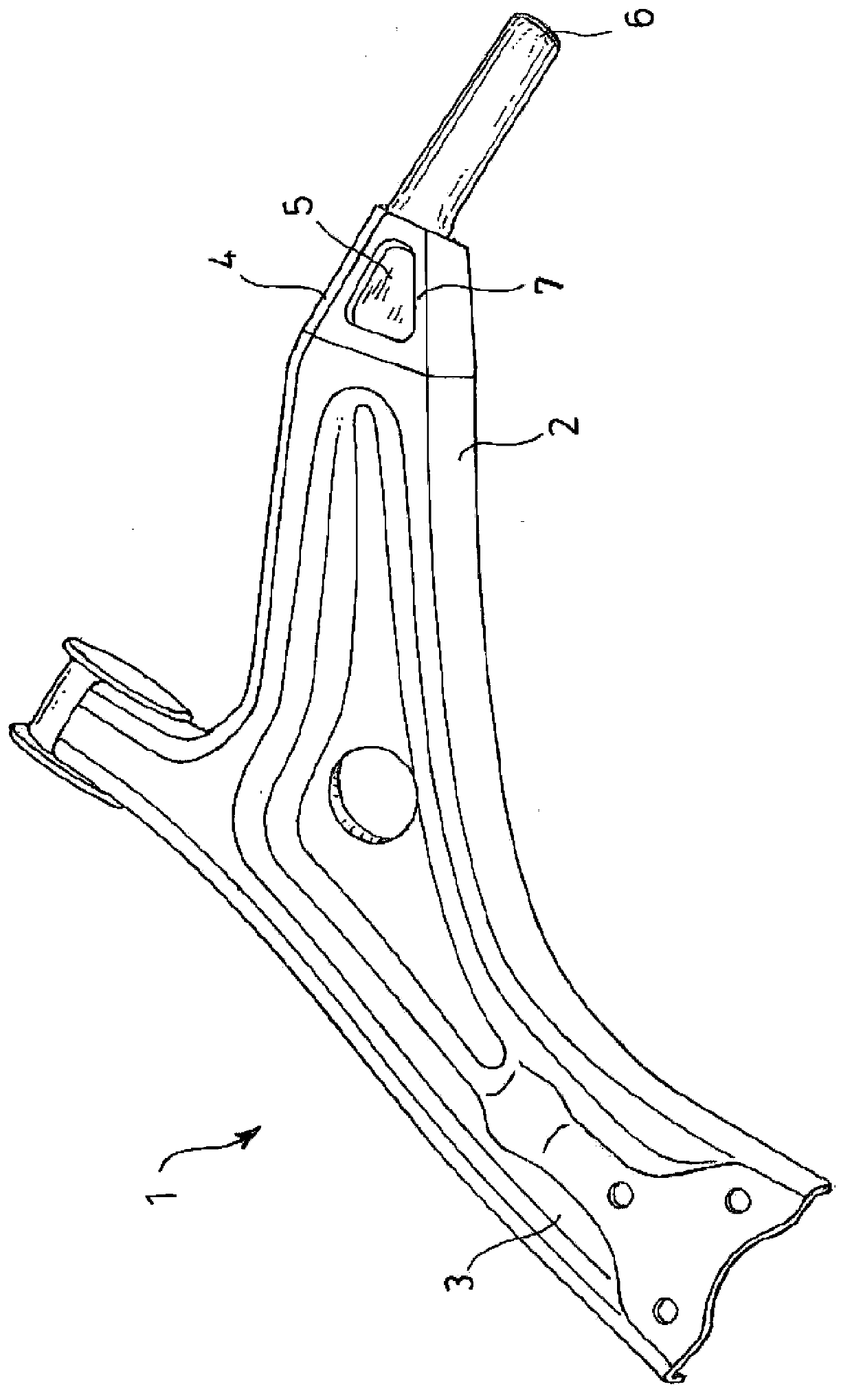 Transverse connecting rod for vehicle