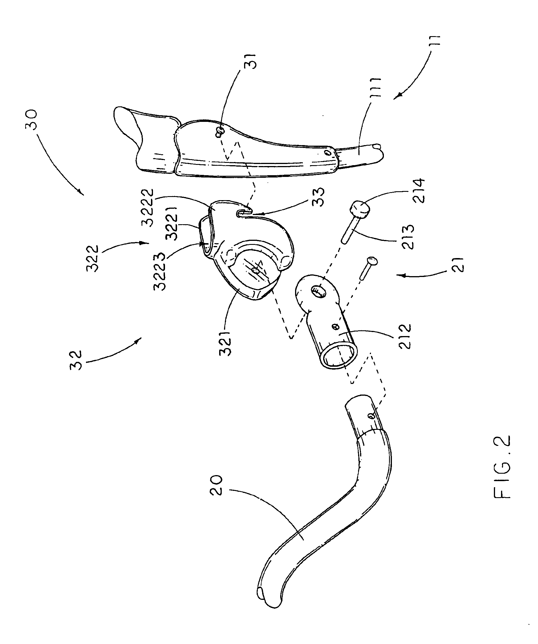 Detachable front guider arrangement of stroller