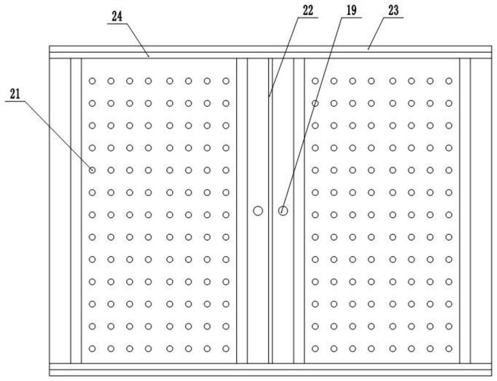 Distribution box door plate bevel edge process