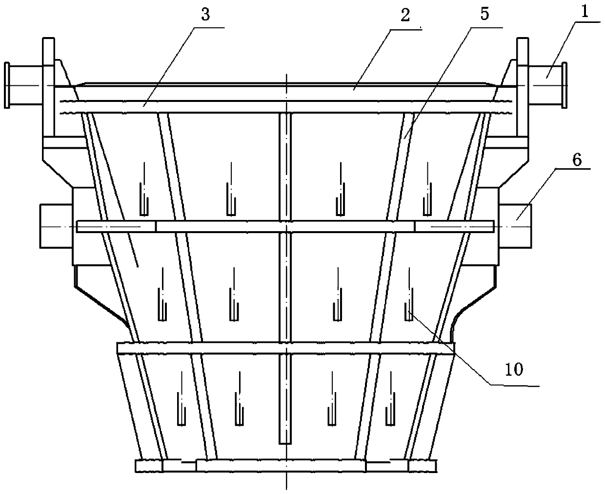 Thermal insulation welding slag tank and manufacturing method thereof