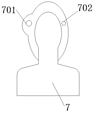 Auxiliary fixing device for nursing and cleaning eyes of patient suffering from shortsightedness, for ophthalmology department