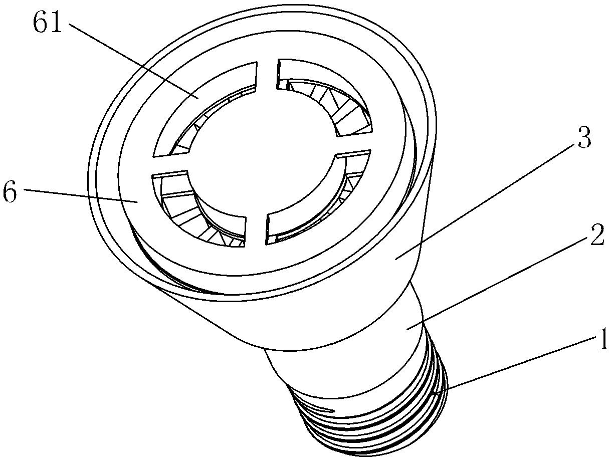 LED (Light-Emitting Diode) lamp with heat radiation structure