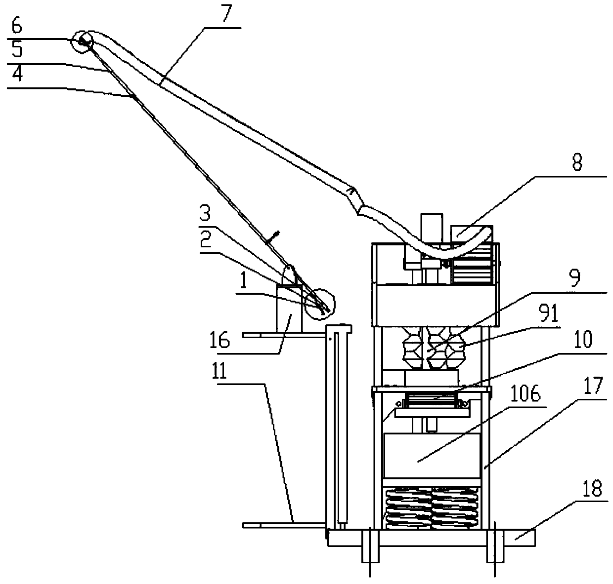 Flexible anti-damage fruit auxiliary picking device