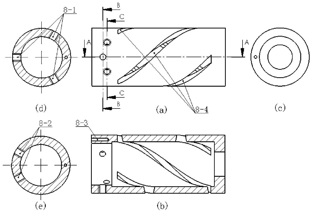 Straight line and rotation coupling-out type piezoelectric driving device