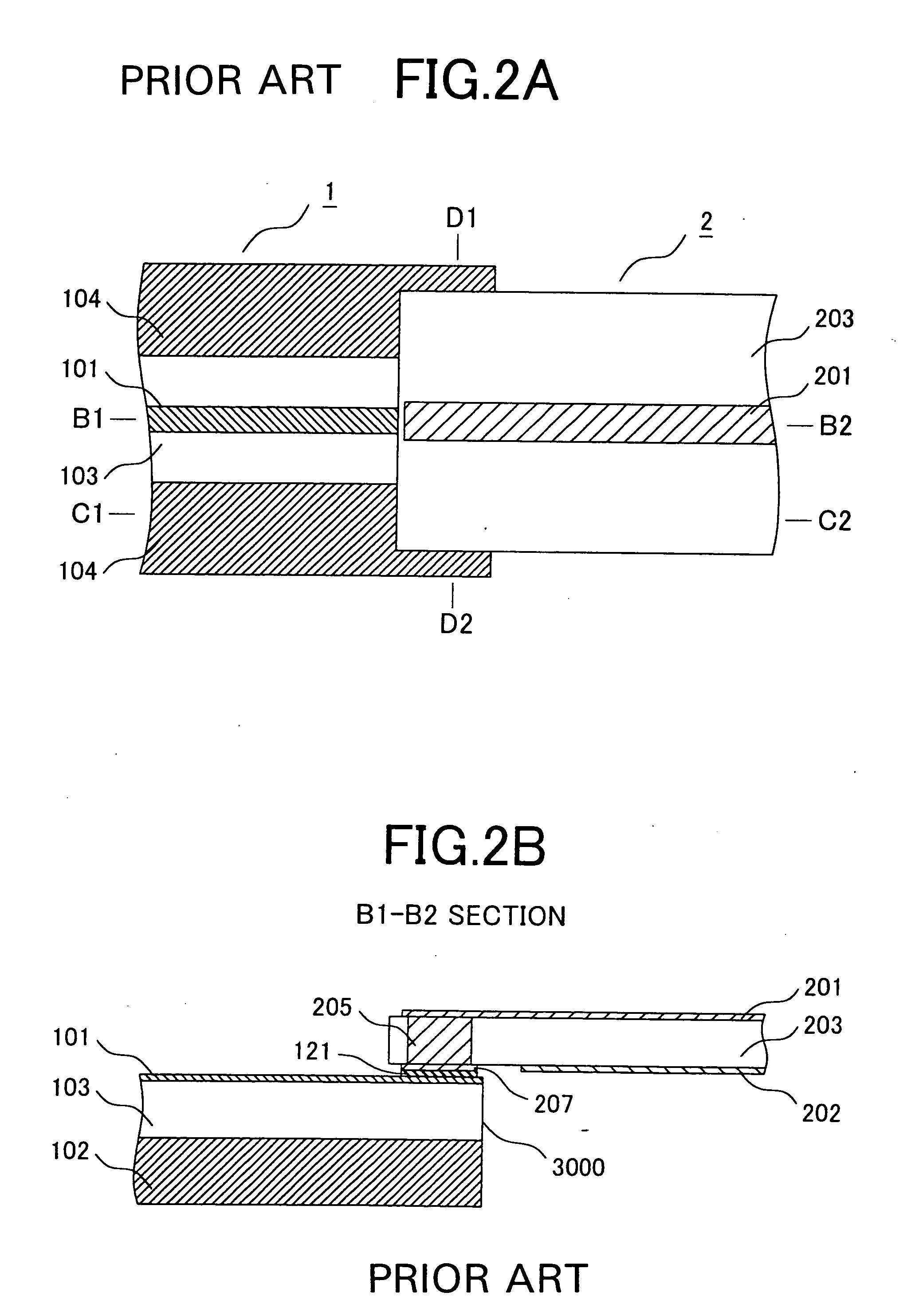Connection structure of high frequency lines and optical transmission module using the connection structure
