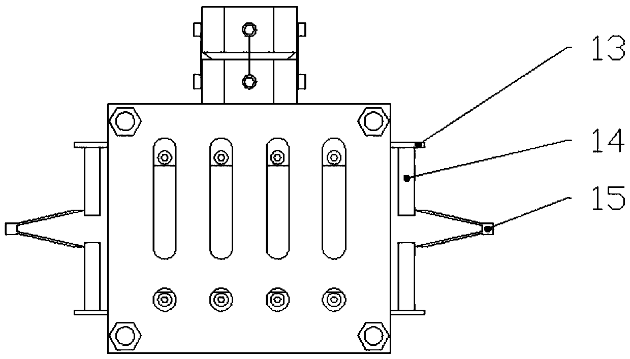 Lattice sandwiching structure edgewise compressive testing device