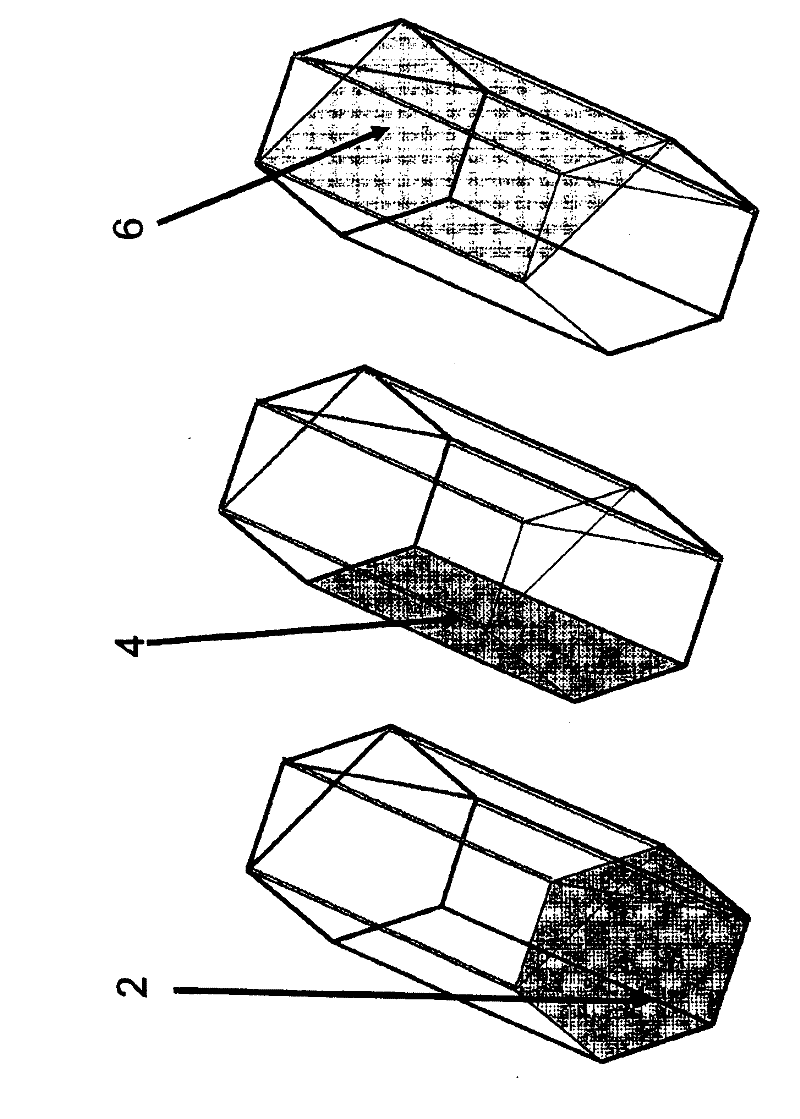 Devices formed from a non-polar plane of a crystalline material and method of making the same