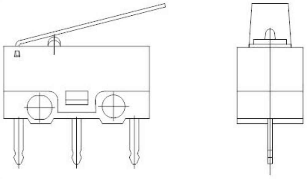 Internal waterproof microswitch