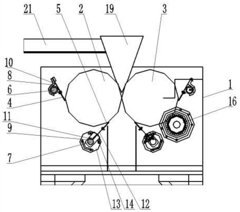 Tobacco stem stick pressing and sheeting equipment