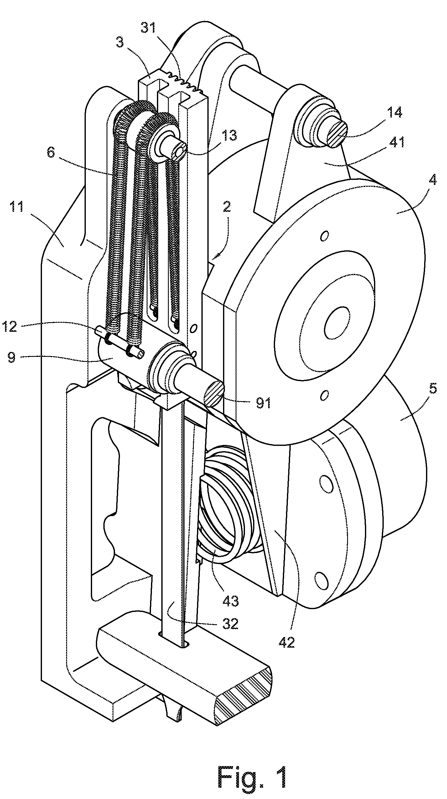 Clutch mechanism for electrical nail gun