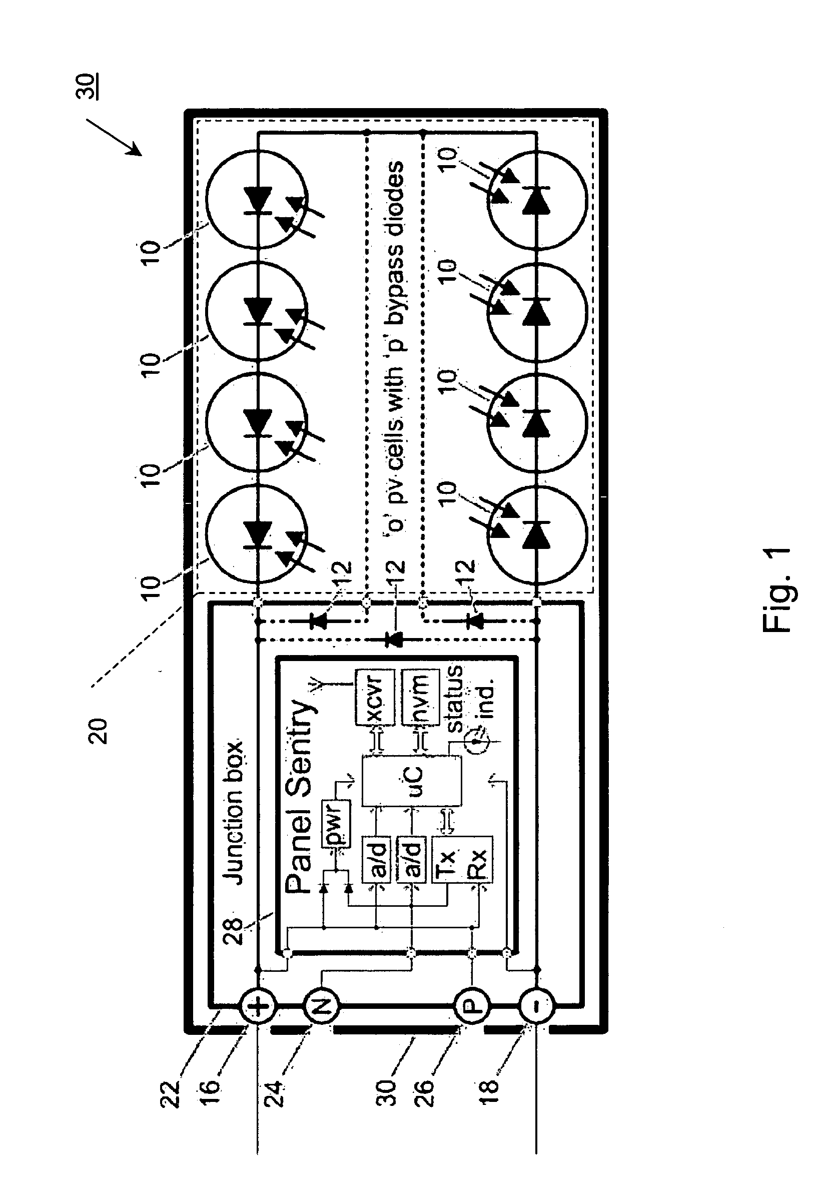System and method for monitoring photovoltaic power generation systems