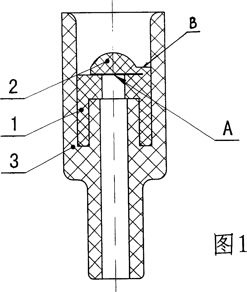 Wound one-way valve