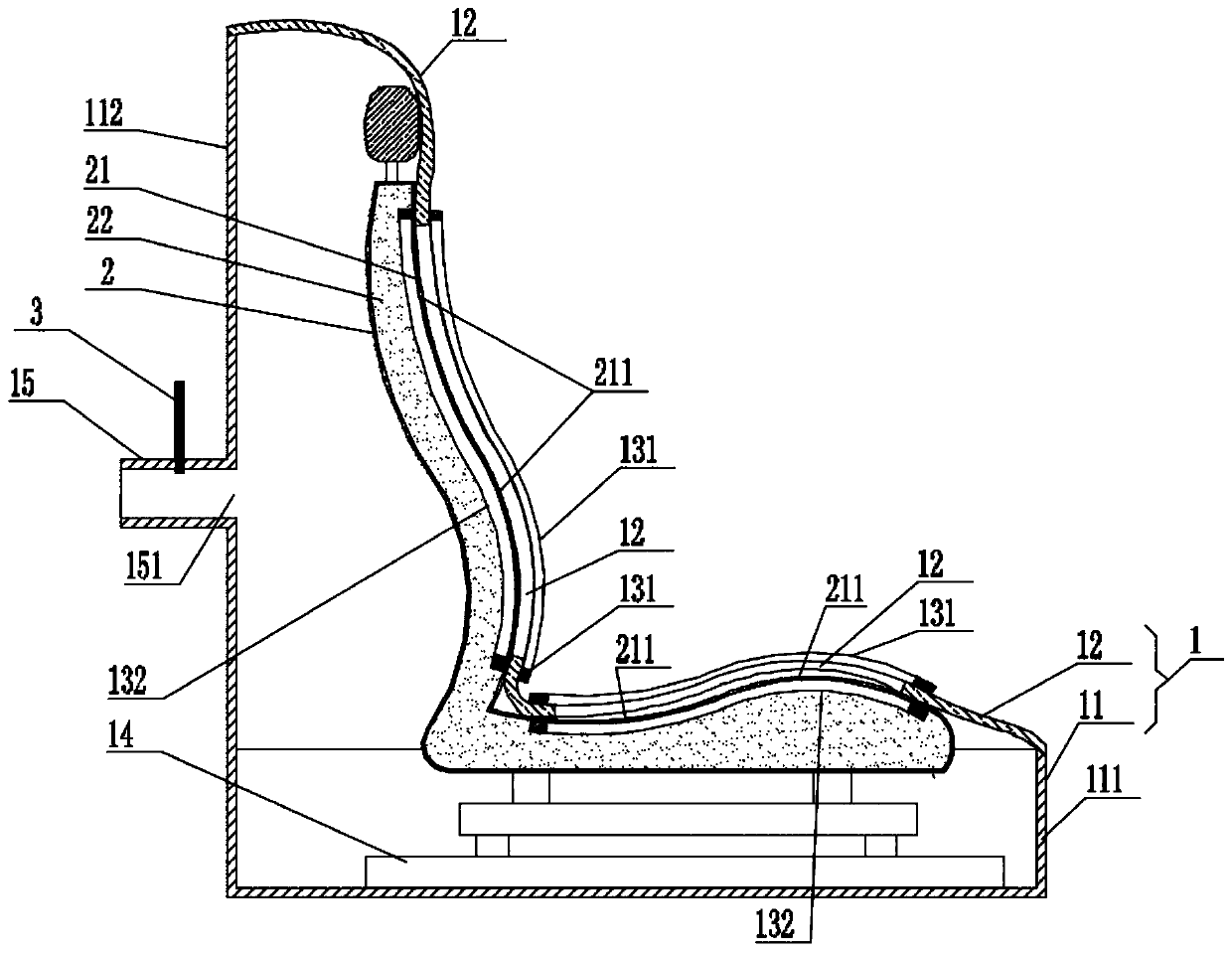 Vehicle seat ventilation amount measurement system