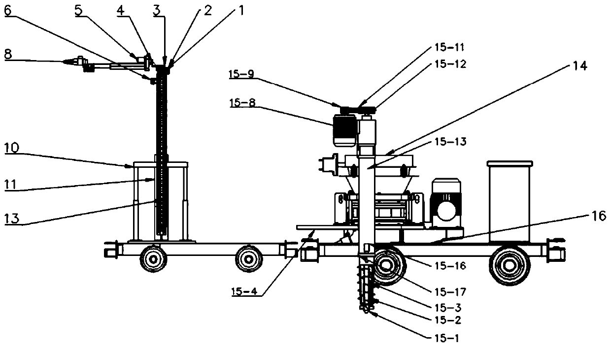 Automatic spraying wall concrete wet spraying machine based on chain transmission and work method thereof