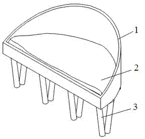 Device for dibble planting of plants on side slope