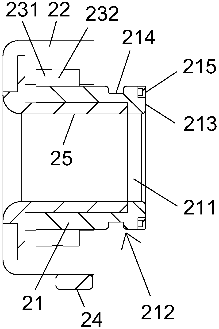 Full-window lateral turning prepuce anastomat