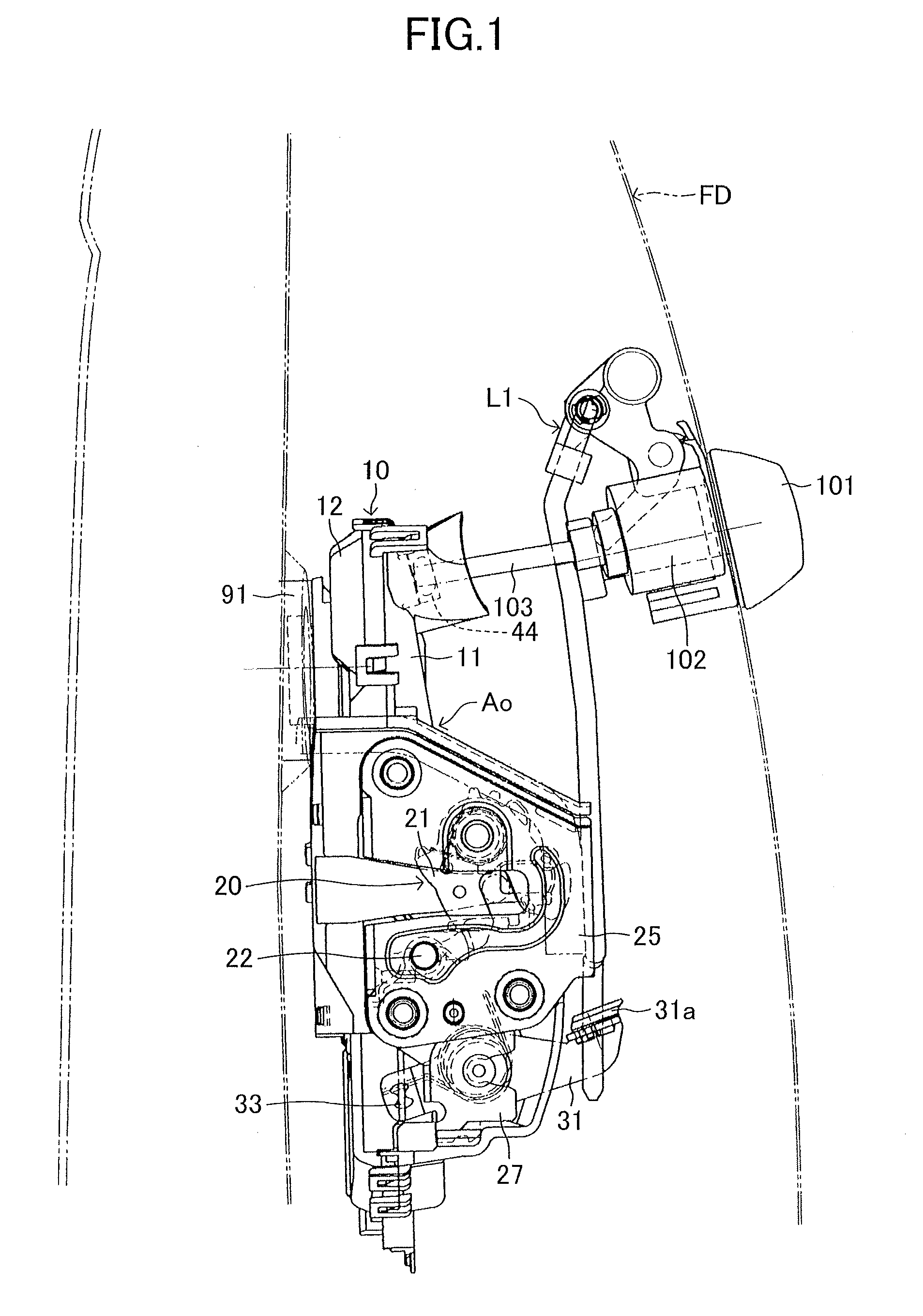 Door lock device for vehicle