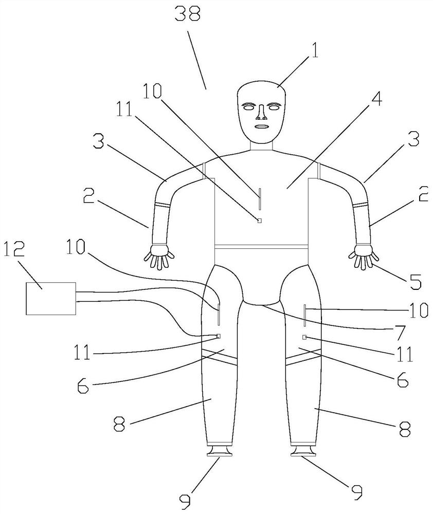 High-pressure diving suit detection device and method