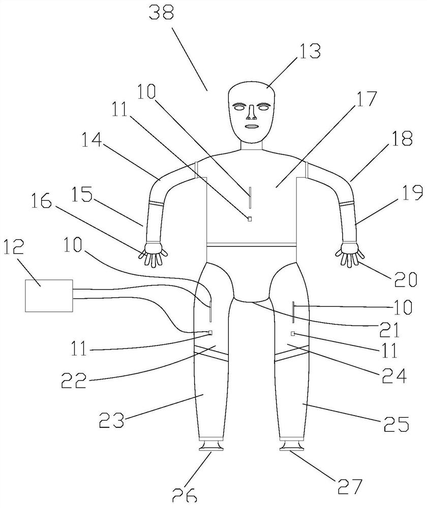 High-pressure diving suit detection device and method