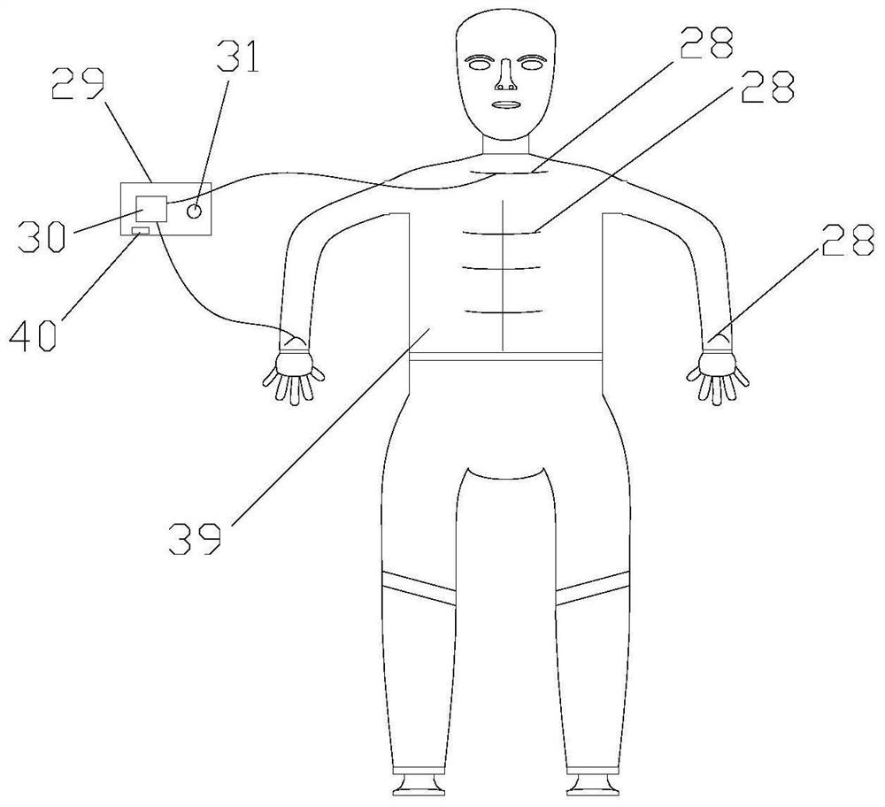 High-pressure diving suit detection device and method