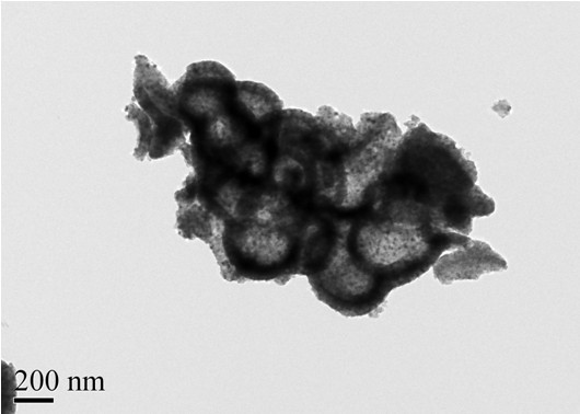 Noble metal silver deposition-polypyrrole sensitization hollow titanium dioxide nano photocatalyst and preparation method thereof