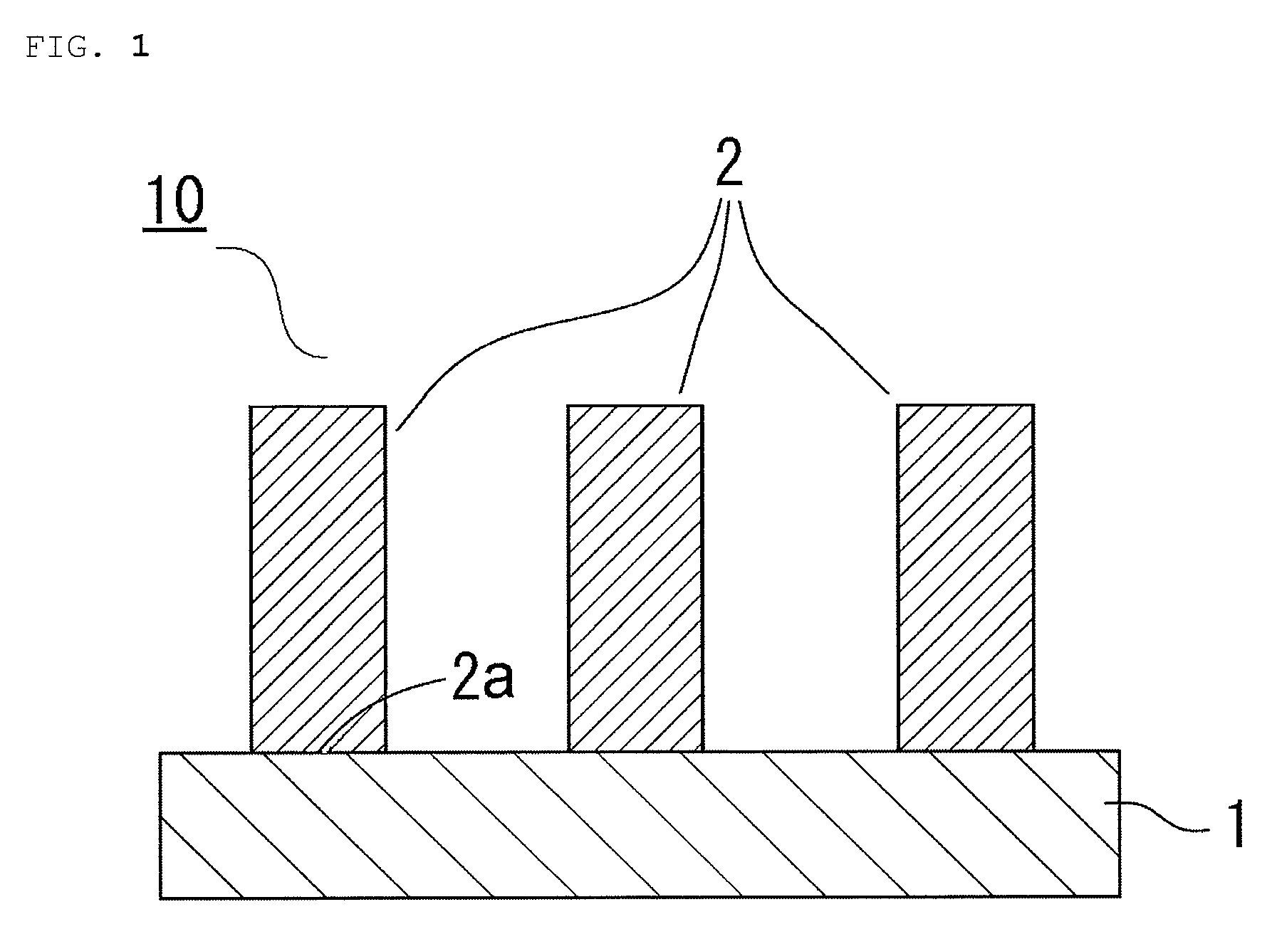 Fibrous columnar structure aggregate and pressure-sensitive adhesive member using the aggregate