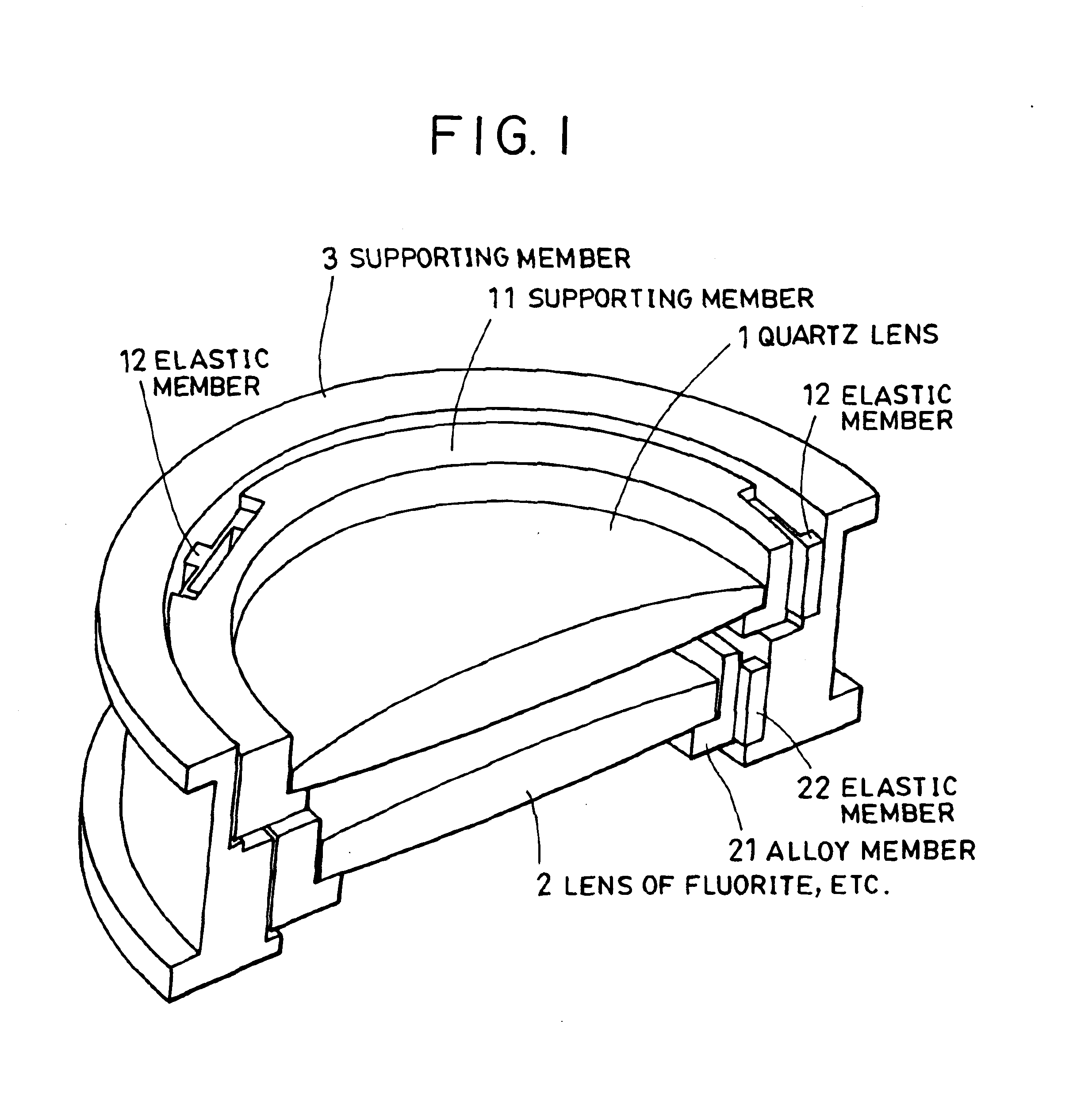 Supporting structure of optical element, exposure apparatus having the same, and manufacturing method of semiconductor device