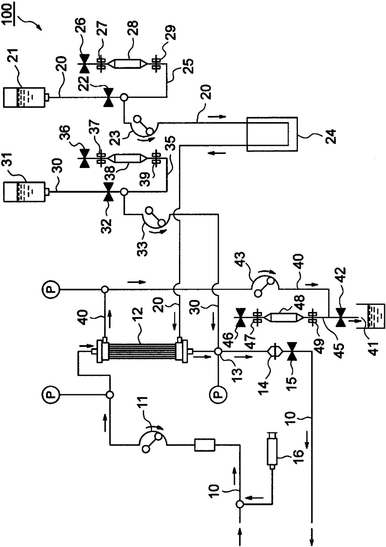 Device for continuous blood purification